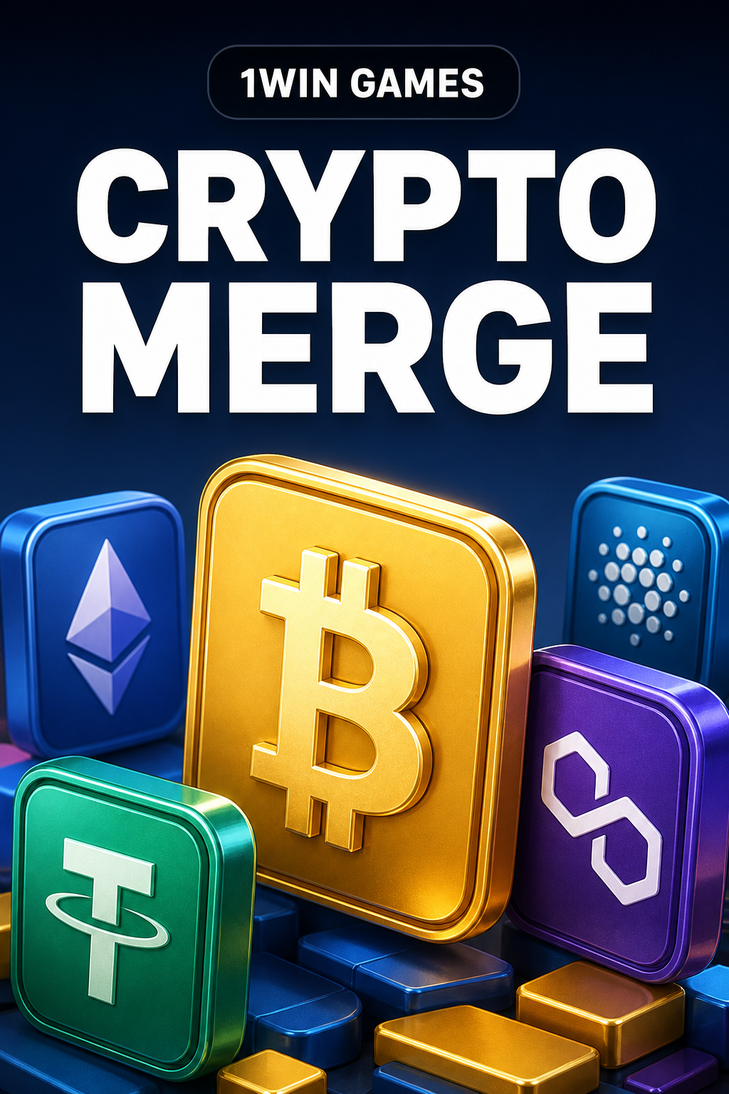 Crypto Merge en la fila 1win Games